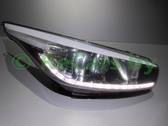 Фара Kia Ceed 2012-2015 после ремонта LED DRL