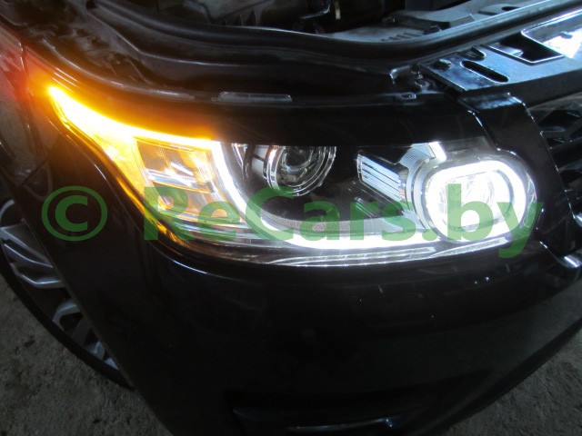 Фара Land Rover Range Rover Sport 2013-2017 после ремонта LED DRL и LED сигнала поворота