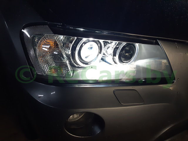 Фара BMW X3 F25 после ремонта отражателя ксенона
