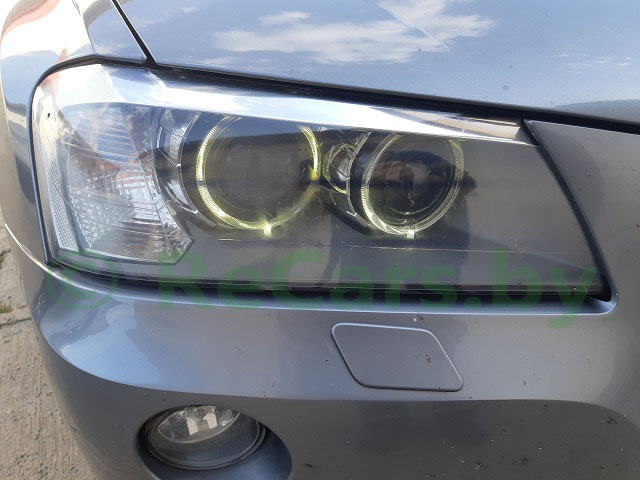 Эффект пожелтения светодиодного габарита BMW X3 F25