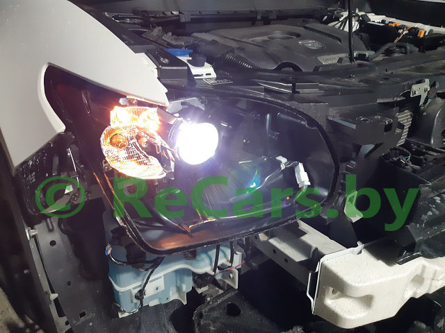 Фара Mazda CX-9, 2016-2021 после ремонта LED фары