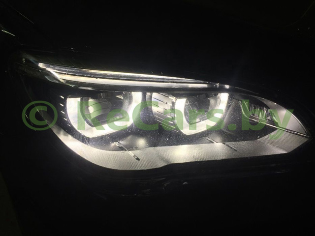 Фара BMW 7 F01, 2012-2015 после ремонта LED DRL